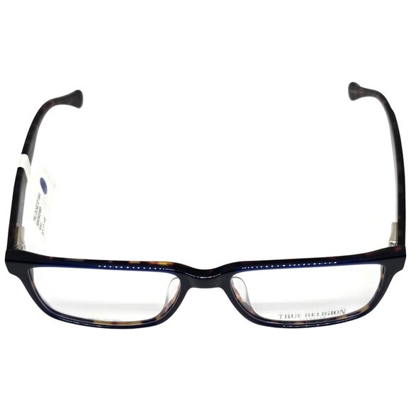 True Religion Duke NAV Eyeglass Frames 57-17-145 Navy Tortoise Rectangle Men’s - Picture 2 of 8